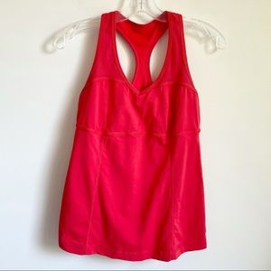 Lululemon Tank Top Mesh Straps Red 8